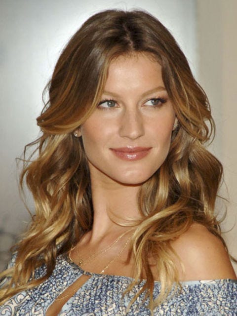 Long Gisele Bundchen hair