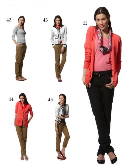 woman wearing different outfits