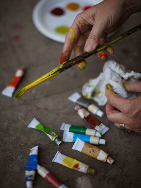 If he's artsy…Try a painting class image