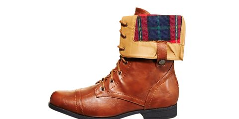 plaid lining boots