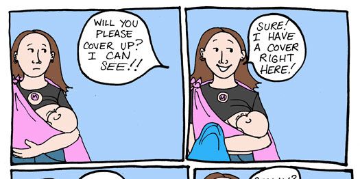 A Comic About Nursing In Public Rights To Breastfeed In Public 