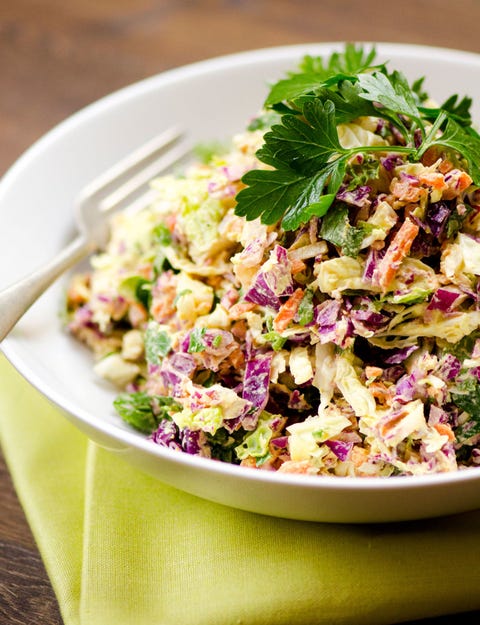 Cabbage slaw with cashew curry mayo image