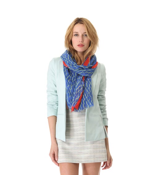 A bold, colorful scarf image