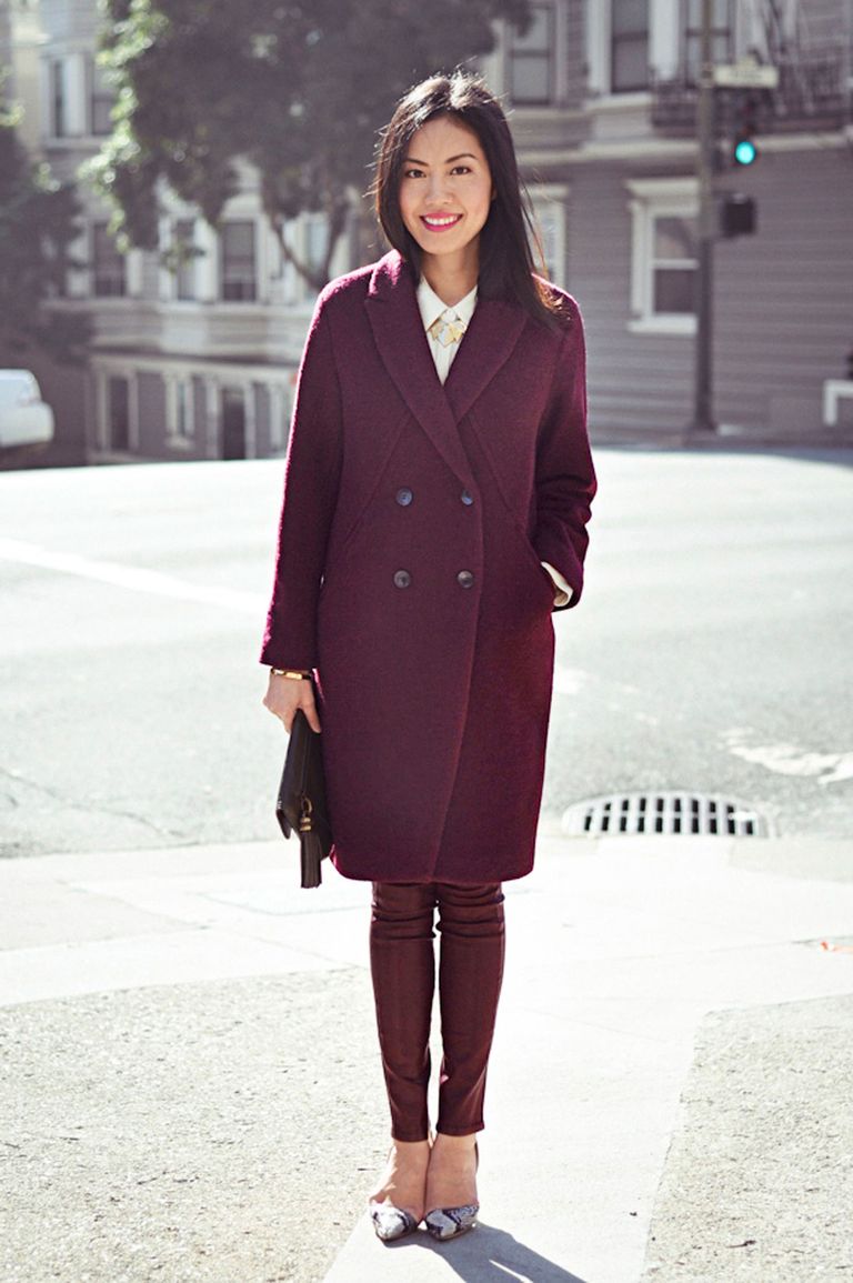 Burgundy Outfit Ideas From Real Women - How To Wear Burgundy