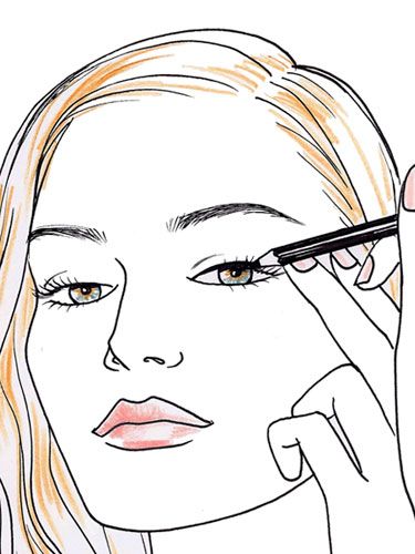 eyeliner drawing