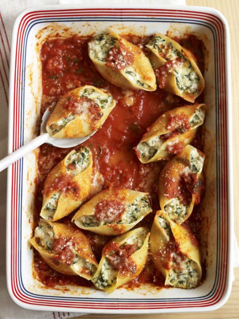 Sausage Spinach And Cheese Stuffed Shells Recipe