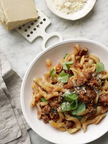 Pasta Twists with Bolognese Sauce Recipe