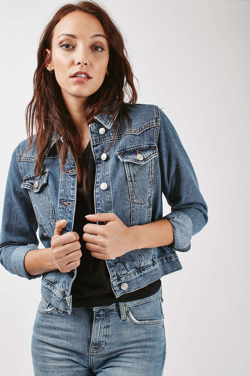 Buy online Black Solid Denim Jacket from jackets and blazers and coats for  Women by Fck-3 for ₹1699 at 44% off | 2024 Limeroad.com