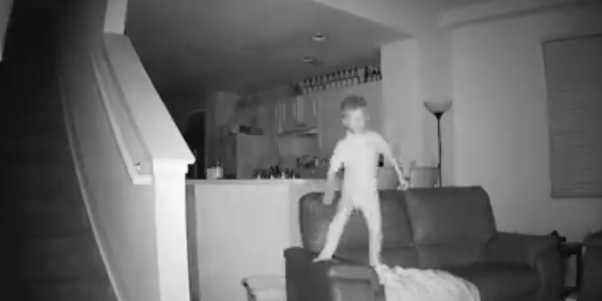 Security Cam Sex Tape - Funny Video of Kid on Security Camera - Kid Caught on Security Camera, Goes  Viral