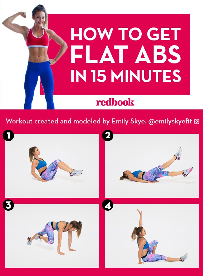 flat stomach exercises at home