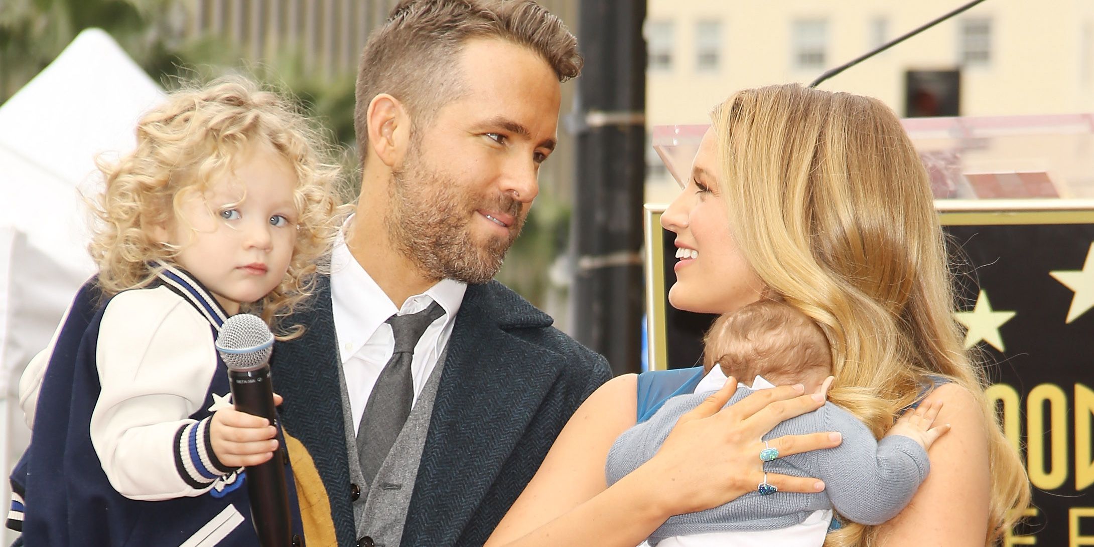 Ryan Reynolds and Blake Lively's daughters make rare public appearance at  his Hollywood Walk of Fame unveiling