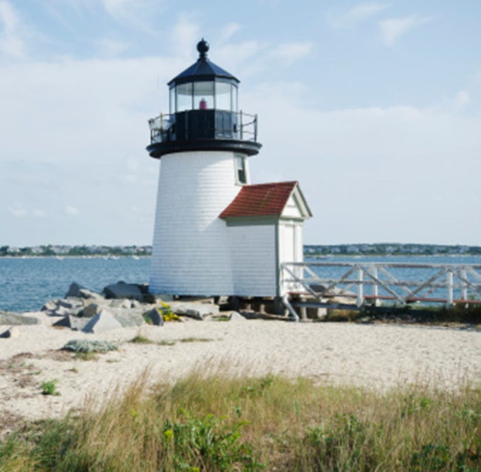 Lighthouse, Tower, Beacon, Shore, Sea, Water, Inlet, Observation tower, Sky, House, 