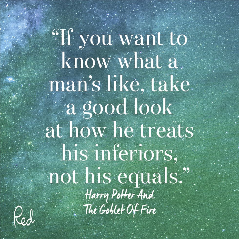 J.K. Rowling Quote: “If you want to know what a man's like, take a good look
