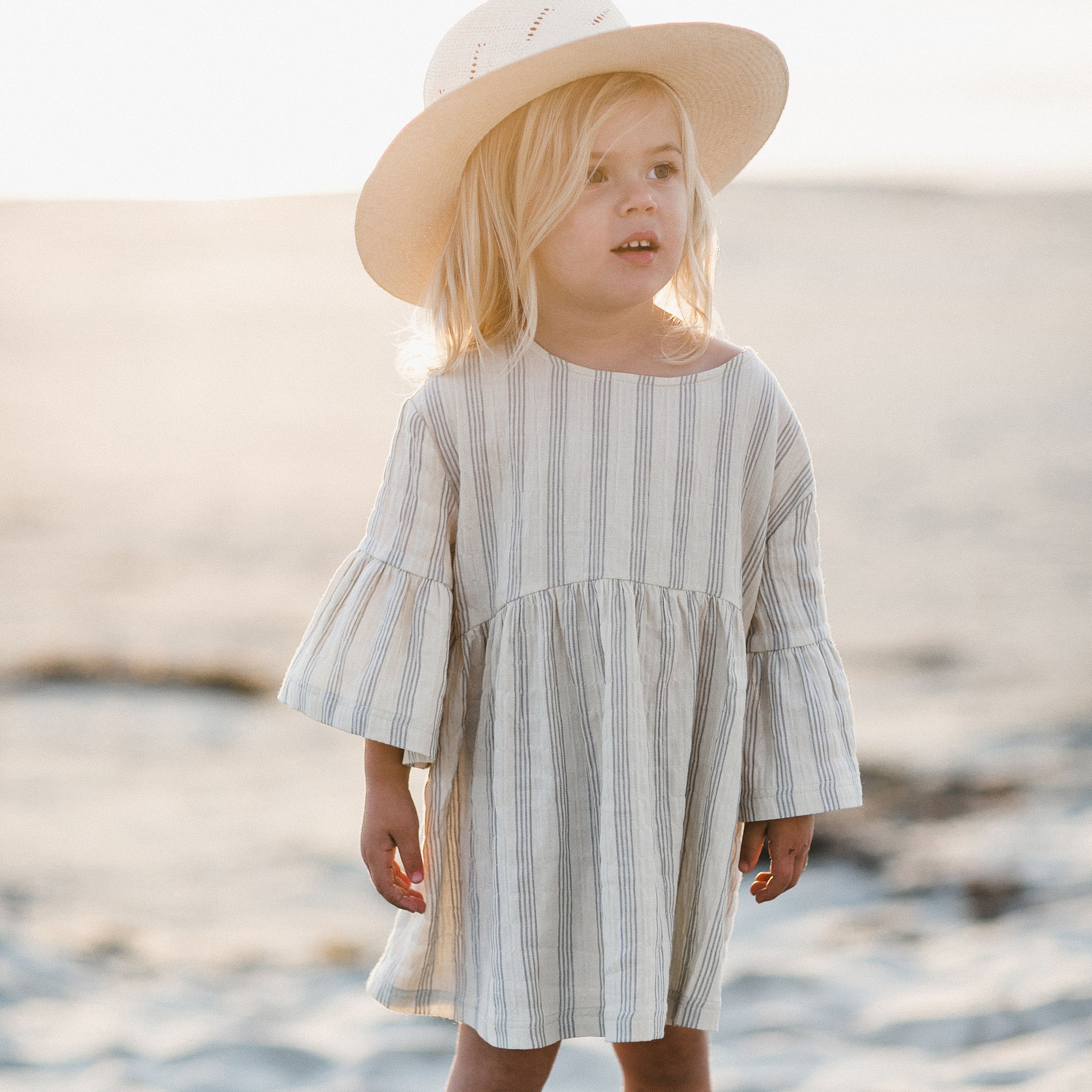 Girls white cheap smock dress