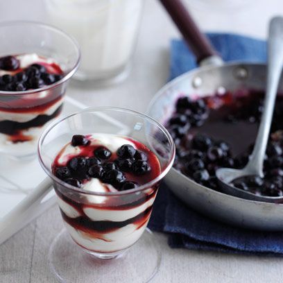 Yogurt Panna Cotta with Grape and Berry Compote - Olivia's Cuisine