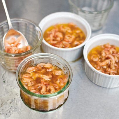 Easy potted shrimps - Simple seafood starter recipes