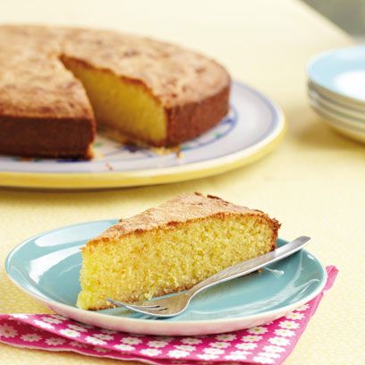 Lemon Polenta Cake & Lemon Mascarpone - lyndeymilan.com
