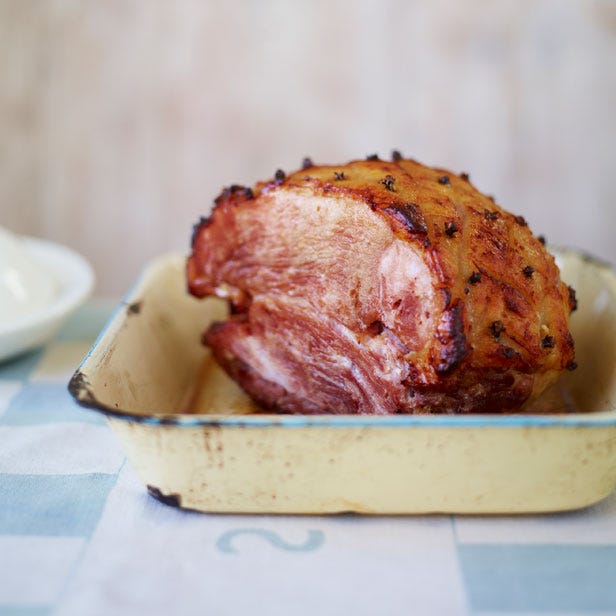 Baked glazed gammon recipe by Elizabeth David