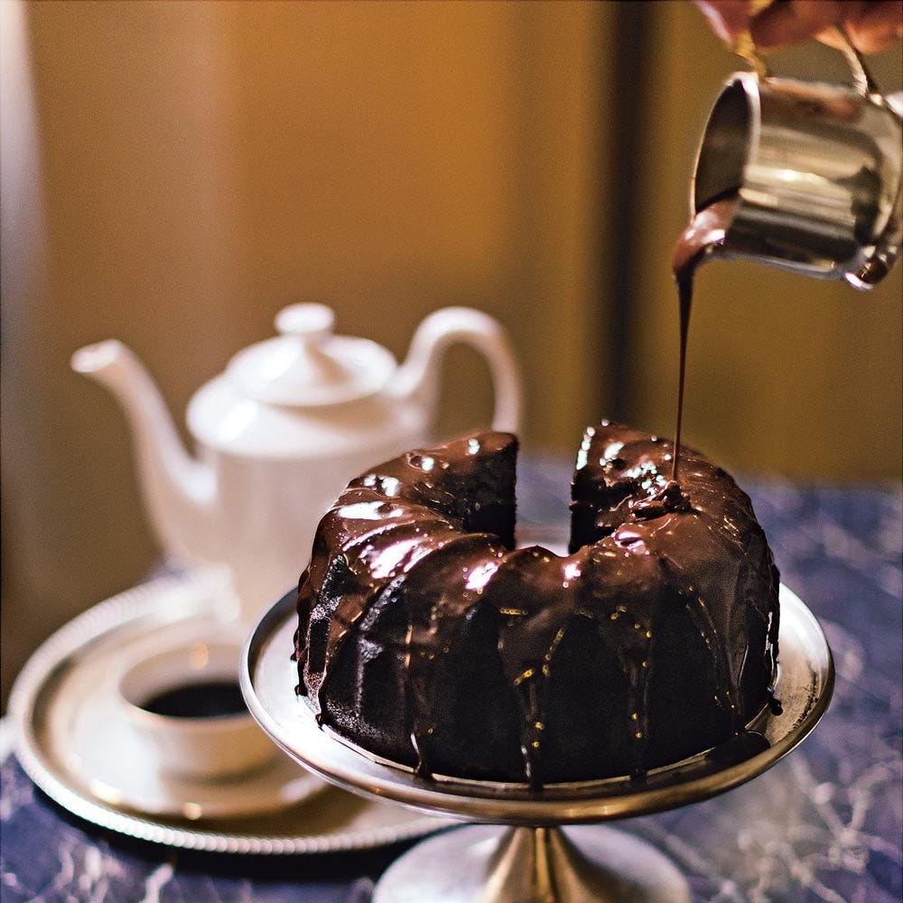 image of Cream Cheese-Filled Chocolate Bundt Cake recipe by Red Online