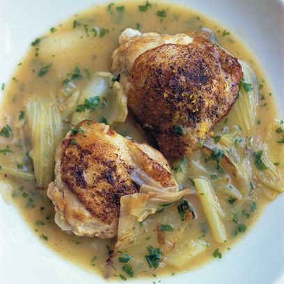 Nigel Slater s chicken with fennel and leek recipe