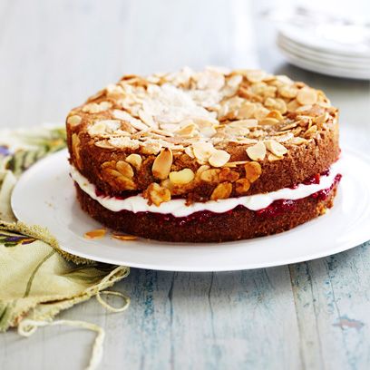 Amazing Raspberry Almond Cake | Sweetest Menu