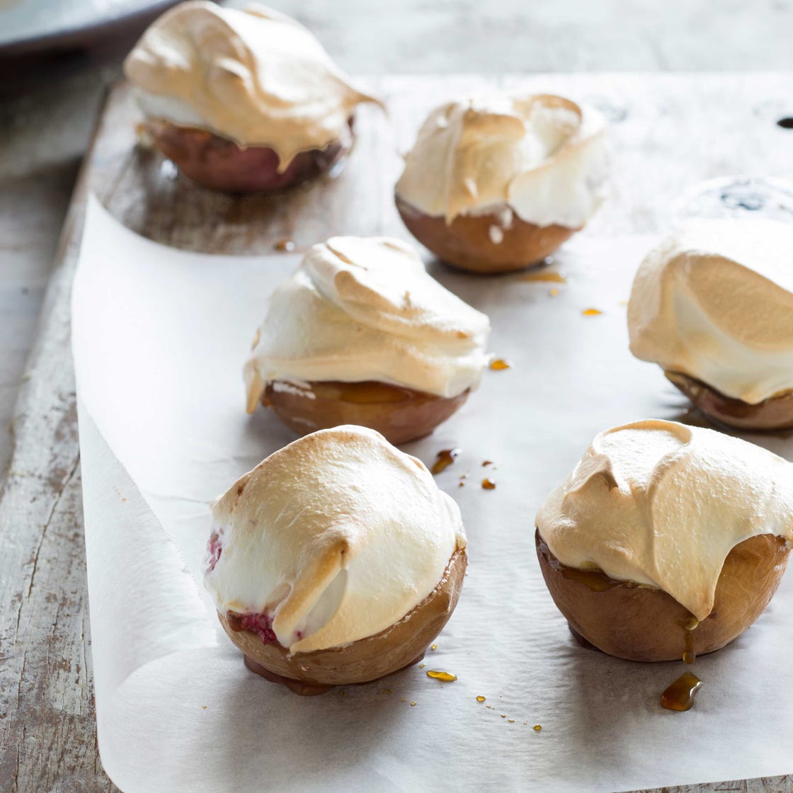 Baked-peach bombe alaska | Dessert recipes