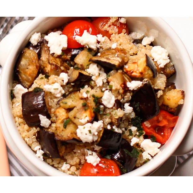 Roasted Vegetable Quinoa | Lunchspiration