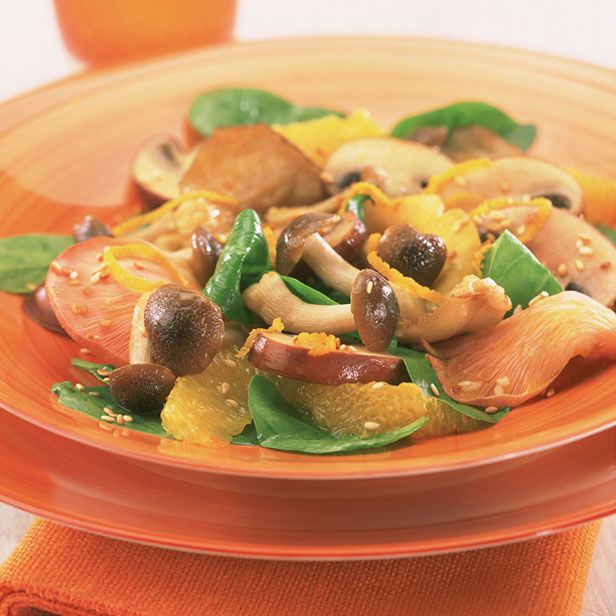 Warm mushroom salad recipe by Gennaro Contaldo