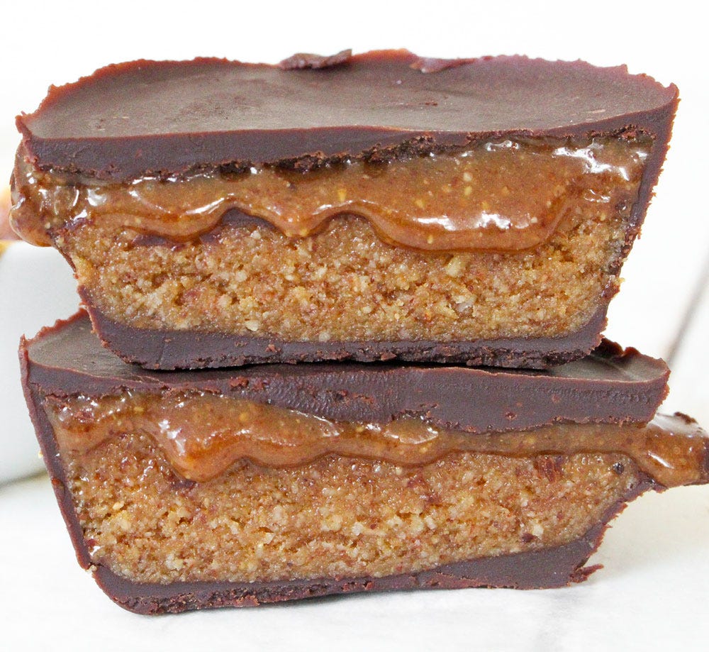 image of Livia's Kitchen Almond Butter Cookie Dough Cups recipe by Red Online