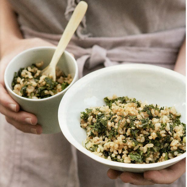 image of Gwyneth Paltrow’s Healthy Fried Rice With Kale & Spring Onions recipe by Red Online