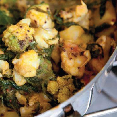 The Hairy Biker’s Saag Aloo With Roasted Gobi