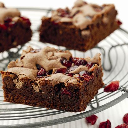 Chocolate Cranberry Brownies - Desserts Required