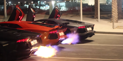 Lamborghini Aventador Flame War