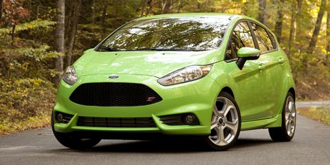 The Ford Fiesta ST is tiny, but so is its base price. And for the money, you won't find any other new car on the market that's as fun to drive. Sure, the Fiat 500 Abarth makes a louder noise, but the Fiesta ST is the king of small, inexpensive fun.