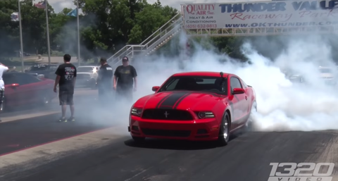 Watch this 1500 hp turbo Mustang destroy a GT-R Watch this 1500 hp turbo Mustang destroy a GT-R