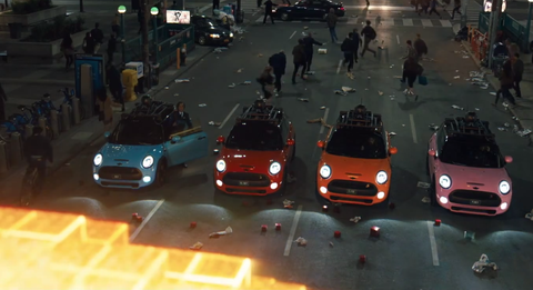 Mini Coopers will save the world from Pac-Man in Pixels