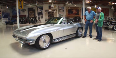Watch Jay Leno Fall In Love With A Custom 1965 Corvette Stingray Jay Leno S Garage