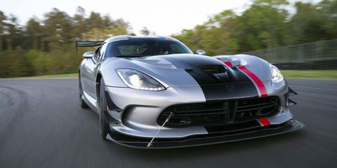 The Dodge Viper is a throwback to when the original muscle cars roamed wild and free in the 1960s and early 1970s. It lacks the finesse of modern sports cars; instead the Viper is a brutally quick beast that's a little bit frightening. The 8.4-liter, 645-hp V10 is a beast comes mated to only one transmission—a six-speed manual.     This isn't a delicate instrument. Drop the hammer with the traction control system turned off and the car will be quickly engulfed in plumes of tire smoke. The six-speed doesn't offer the delicate throws of some sports cars. Instead, shifting requires commitment and some muscle to get the Viper in the right gear. But that totally fits this car's personality. And it's incredibly satisfying to have full manual control over such a powerful and  torque-rich engine.     The price of admission isn't cheap. The Viper starts at $84,995 and climbs to nearly $120,000 for the even more visceral ACR racetrack special edition (seen here). Expensive? Sure. But we're talking about a Viper here.           Base Price: $84,995