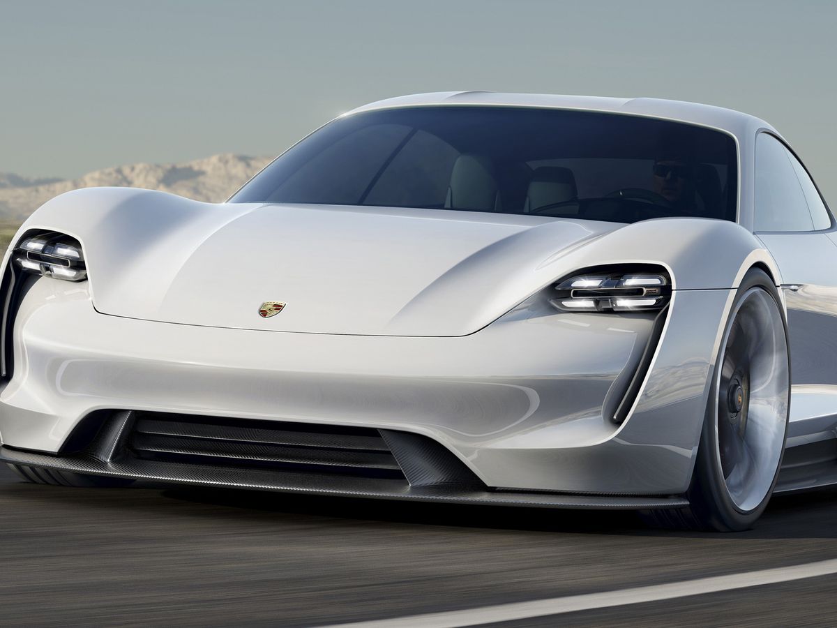 Porsche Mission E: new pictures of EV during cold weather testing