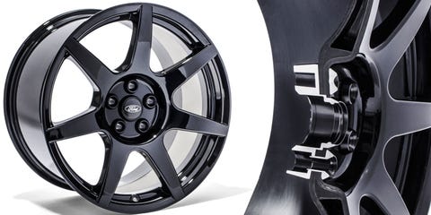 Mustang Carbon Fiber Wheel Dissected Image