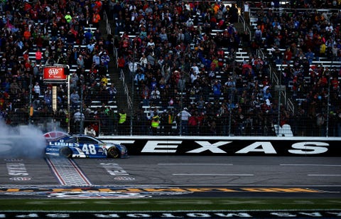 Jimmie Johnson Leads Just Six Laps En Route To Texas Win
