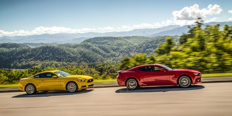 Photos 2016 Chevy Camaro Ss Vs Ford Mustang Gt