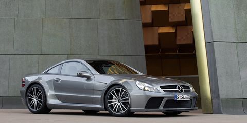 <p>It was $300,000 when new, but the SL65 AMG Black Series also <a href="http://www.roadandtrack.com/new-cars/reviews/a14493/2009-mercedes-benz-sl65-amg-black-series-2/">had a twin-turbocharged V12</a> that made 661-hp and an earth-shattering 738 lb-ft of torque. And this car was the epitome of aggressive. It had ridiculously large front air intakes and fenders so wide you could sit on them. It was an ultimate rear-tire slayer. This is the muscle you'd hire to intimidate someone.</p>