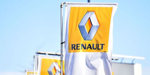 Renault Logo on Flag