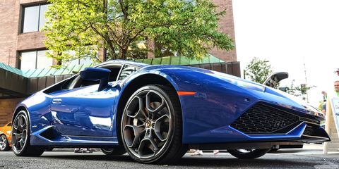 <p>Of the two wheels available on the <a href="http://www.roadandtrack.com/new-cars/road-tests/a26329/lamborghini-huracan-test/" target="_blank">Lamborghini Huracan</a>, the Giano is much less popular compared with the sportier stock wheels. That's a shame considering these wheels are incredibly striking and arguably, more than Lamborghini-like. They wait like naught else on the road.</p>