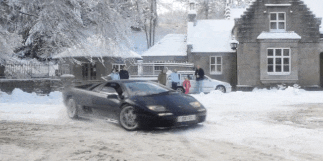 A Lamborghini Diablo VT  Makes a Perfectly Good Winter Car