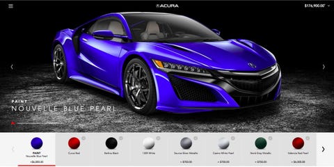 Acura configurator usa