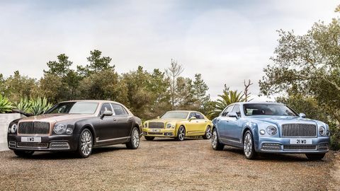 <p>Bentley <a href="http://www.roadandtrack.com/car-shows/geneva-auto-show/news/a28272/bentley-mulsanne-extended-wheelbase-first-look/">has refreshed the Mulsanne</a> with new fascias and a new long-wheelbase model that has nearly 10 inches of extra space in the back, making it the ultimate luxury car.</p>