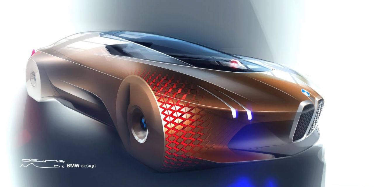 Электроцикл BMW Vision next 100