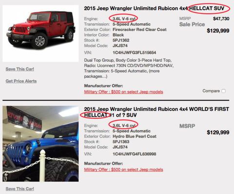 Whoa, There's Already a Dealership Selling Hellcat-Powered Wranglers